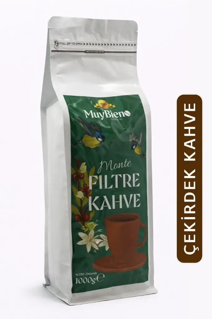 Premium Monte Filtre 1 KG. Çekirdek Kahve