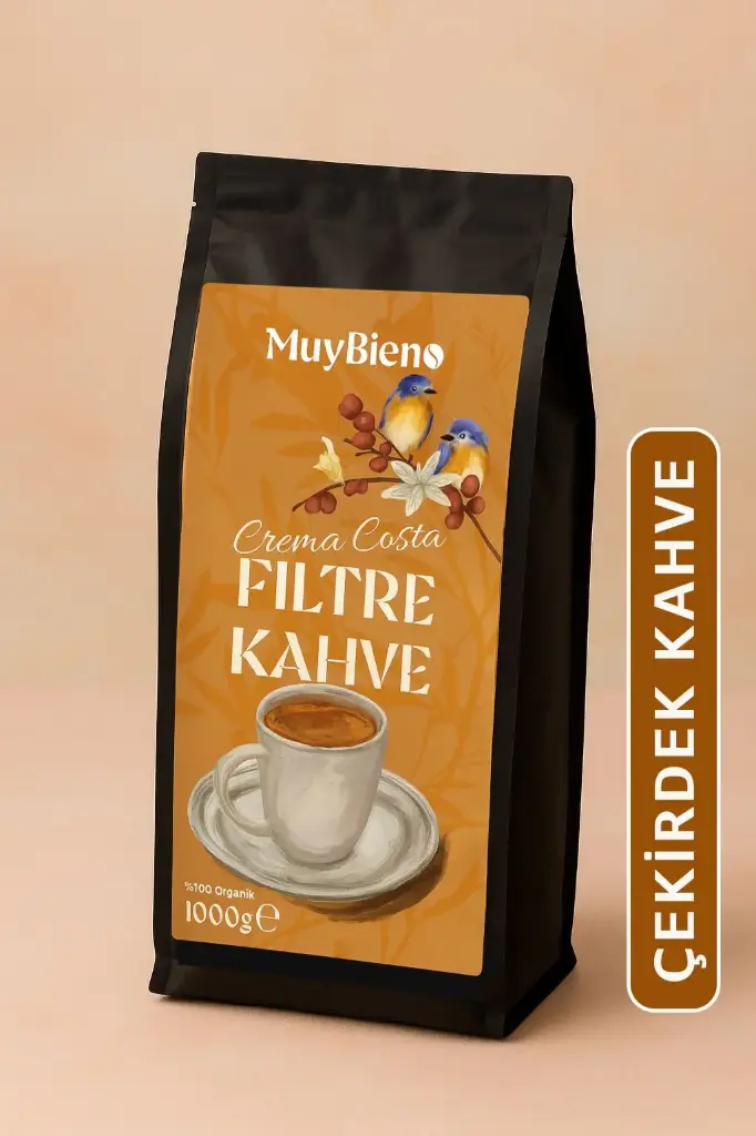 Crema Costa Filtre 1 KG. Çekirdek Kahve