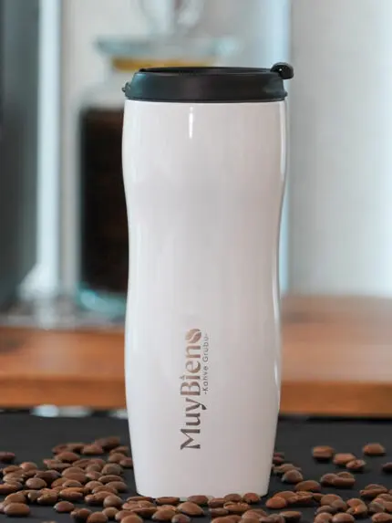 400 ml Paslanmaz Çelik Beyaz Termos