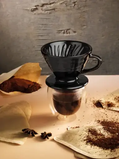 Seramik Siyah Dripper V60