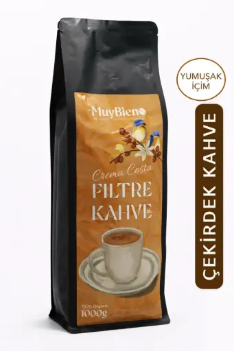 Crema Costa Filtre 1 KG. Çekirdek Kahve